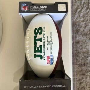 New York Jets Full Size Football Signed (No COA)